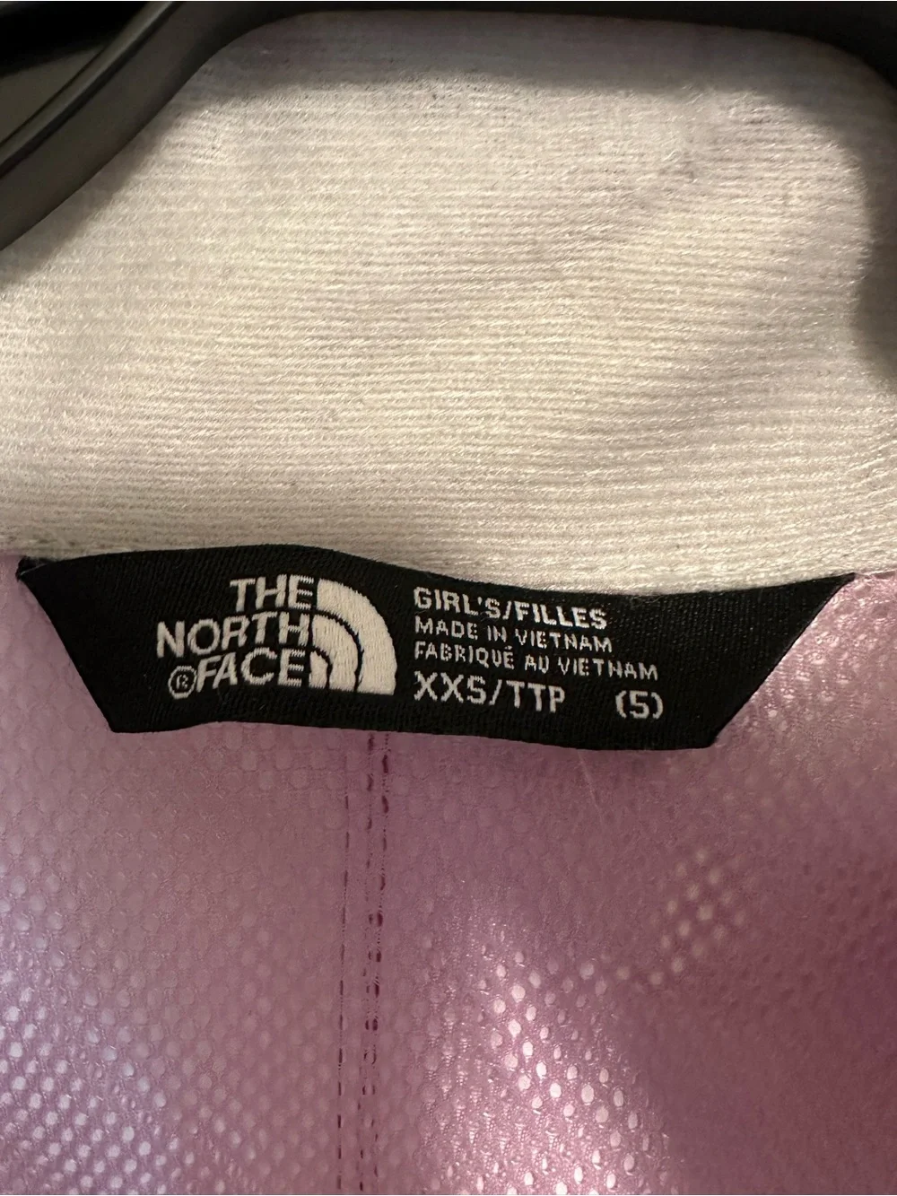 The North Face Girls' Two-Tone Pink Rain Jacket